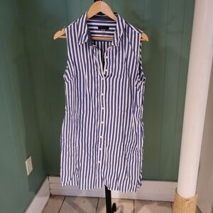 Sleeveless Tunic/Dress, Tommy Hilfiger, Size 14, 100% Cotton